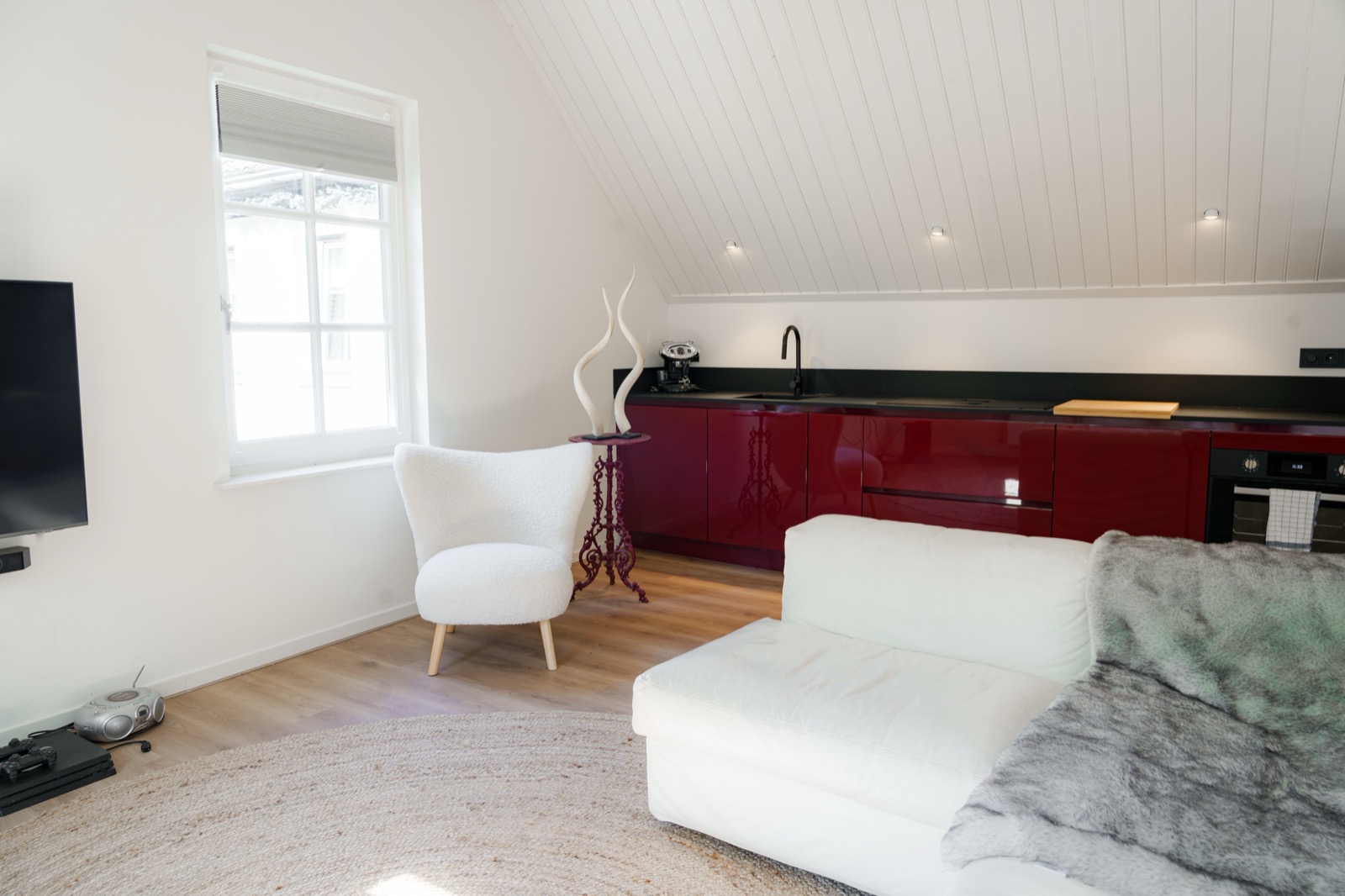 Woonkamer met keuken