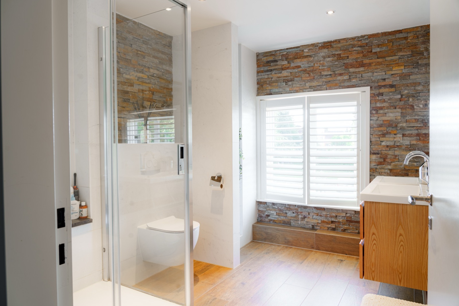 Badkamer met inloopdouche